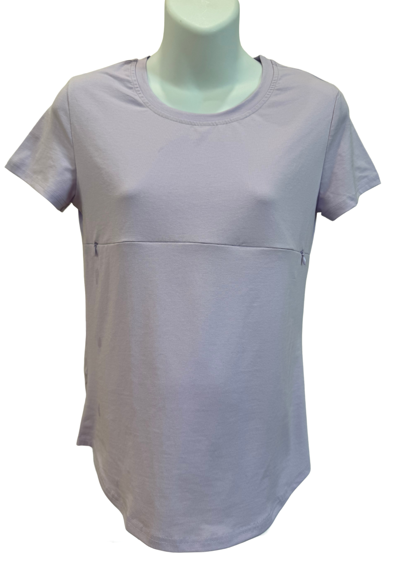 Tori Full Zip Short Sleeve Nursing Tee Shirt