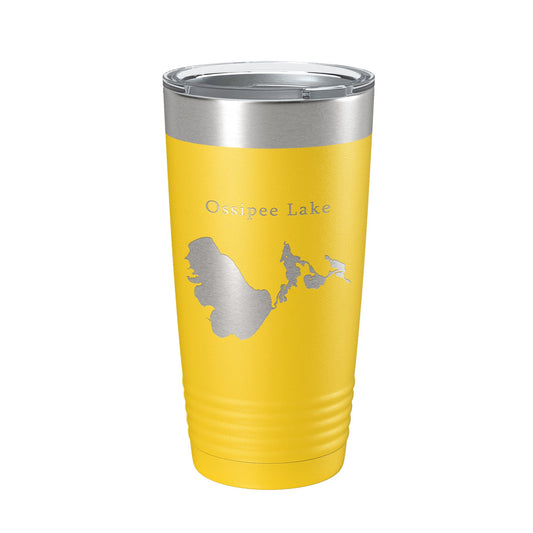 Ossipee Lake Map Tumbler Travel Mug Insulated Laser Engraved Coffee Cup New Hampshire 20 oz