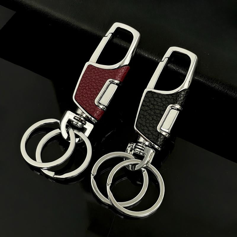 3-Pcs Stainless Steel Keychain with Detachable Key Rings,Car Keys Keychains, Parking Keys Practical Stylish Accessory for Men Women