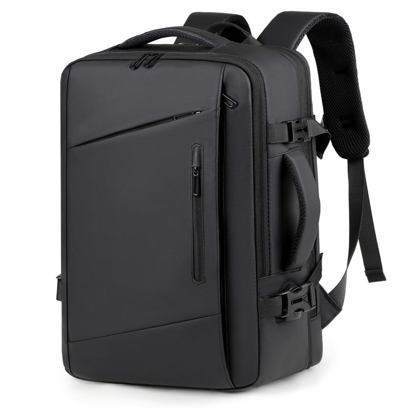 Business backpack, backpack with expandable capacity for business trips, laptop bag for commuting, large capacity for men