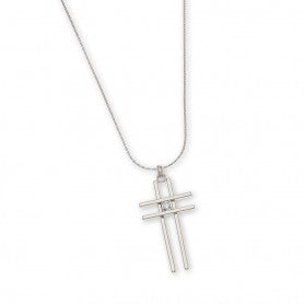 Double Bar Cross Pendant