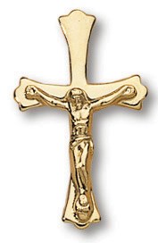 Crucifix Lapel Pin