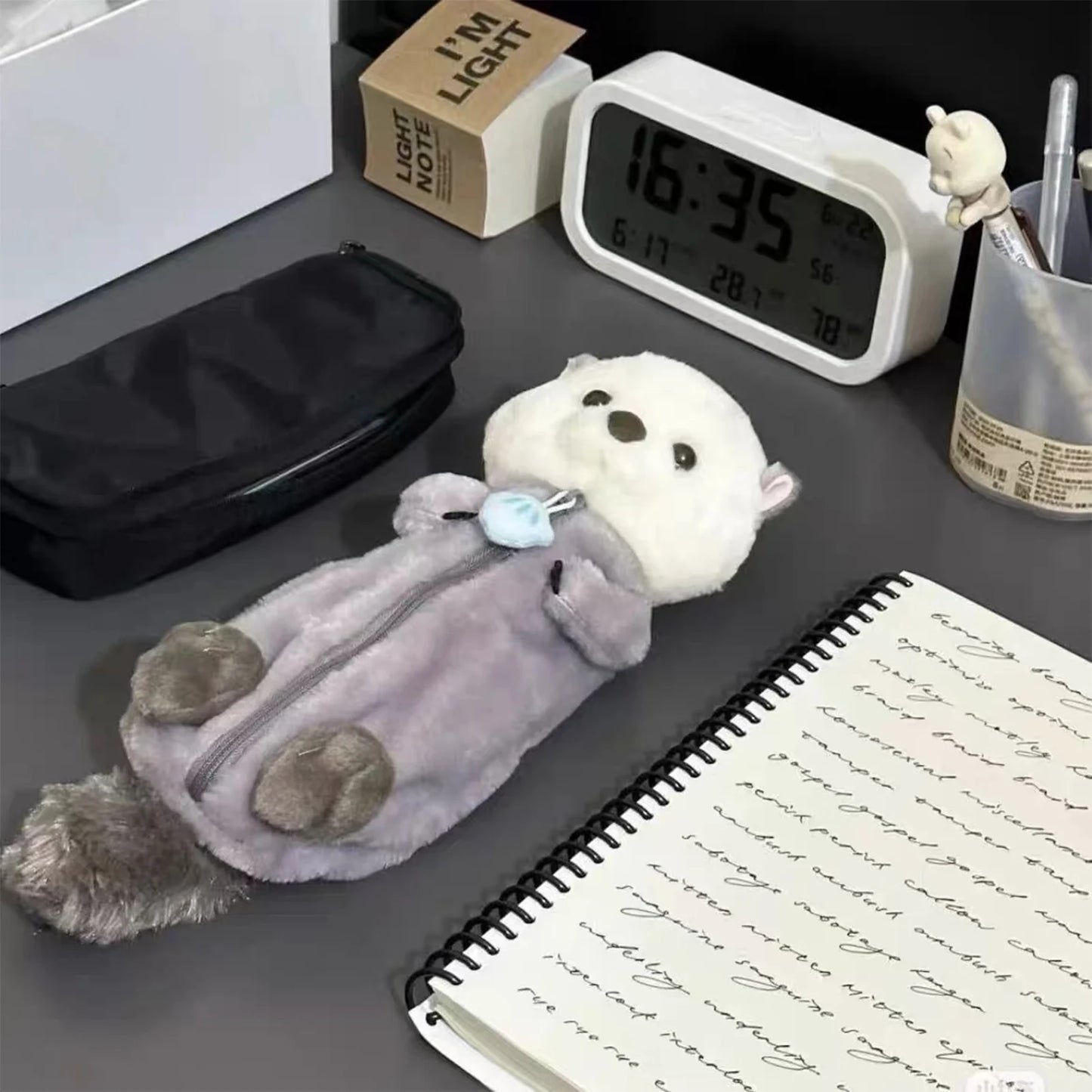 Creative Plush Toy Pencil Case Soft Cute Stress Relief Ins Style Kawaii Stationery Bag for Kids School Supplies