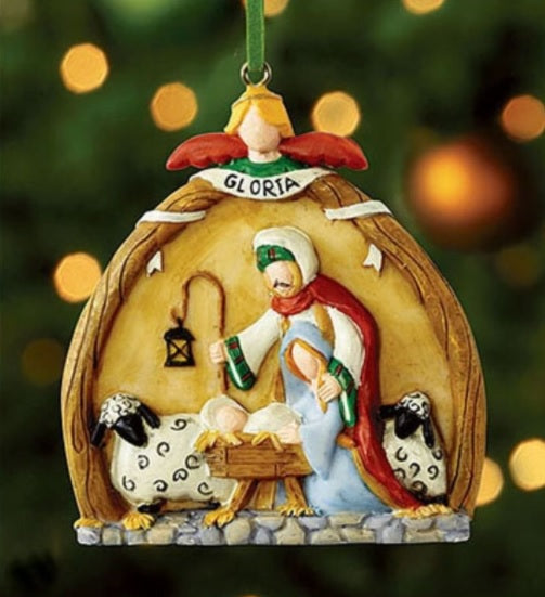 Gloria Nativity Ornament