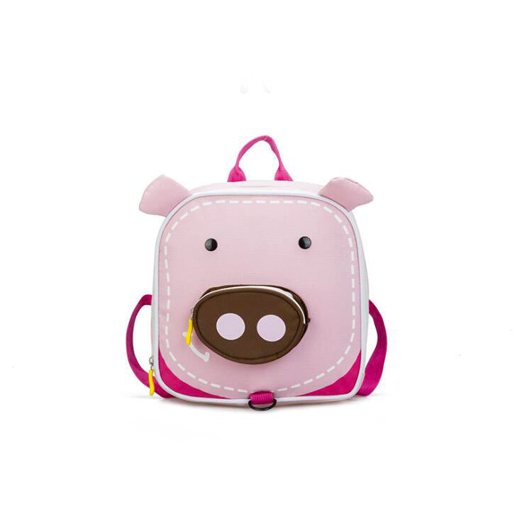 Cute Animal Mini Backpack for Kids – Canvas Shoulder Bag (Baby Elephant, Fawn, Pigle, Whale)