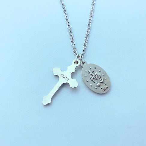 Crucifix with Miraculous Medal