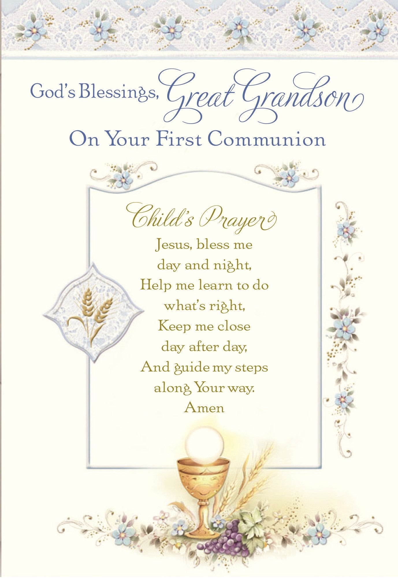 Great Grandson First Communion