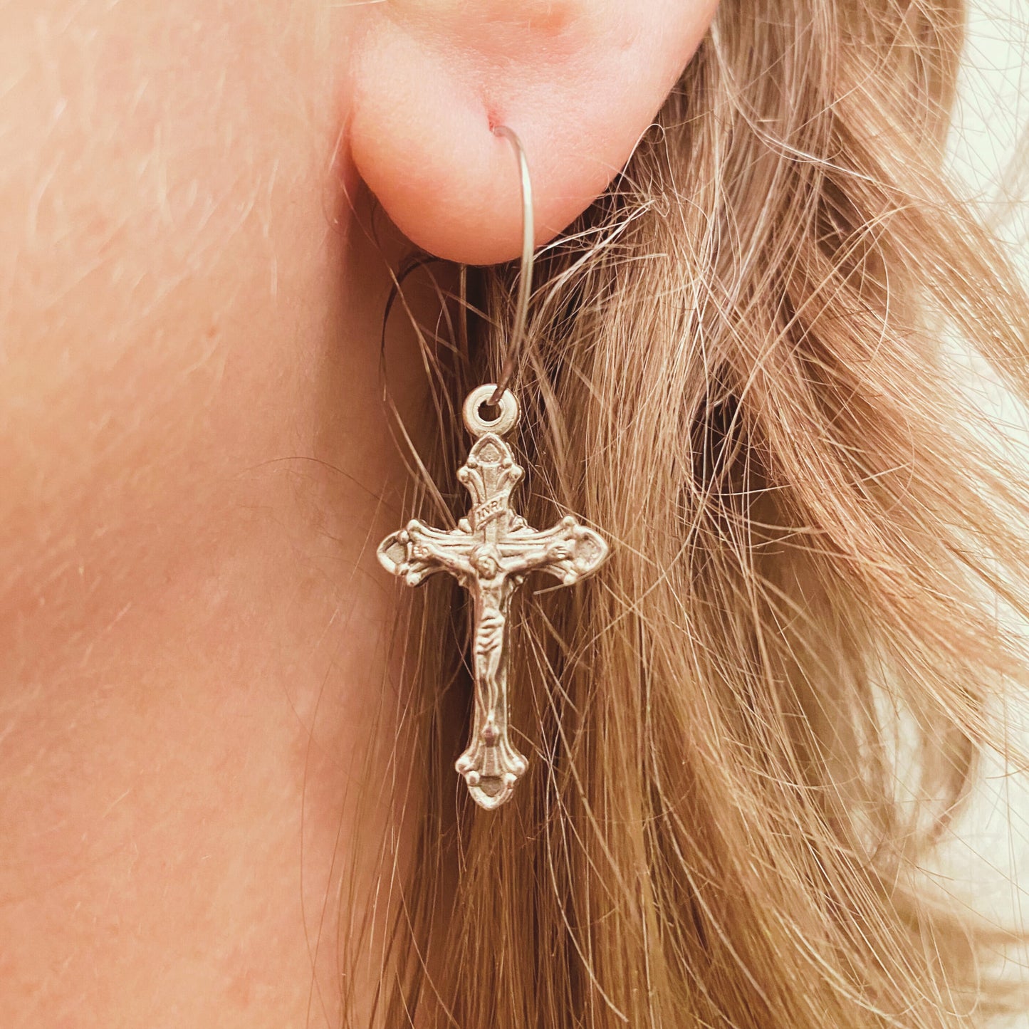 Crucifix Earrings