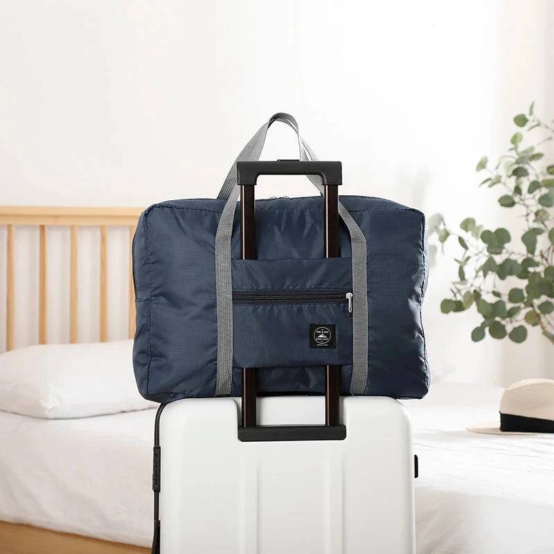 Homefish Folding Travel Storage Bag Large Capacity Luggage Handbag for Travel Moving