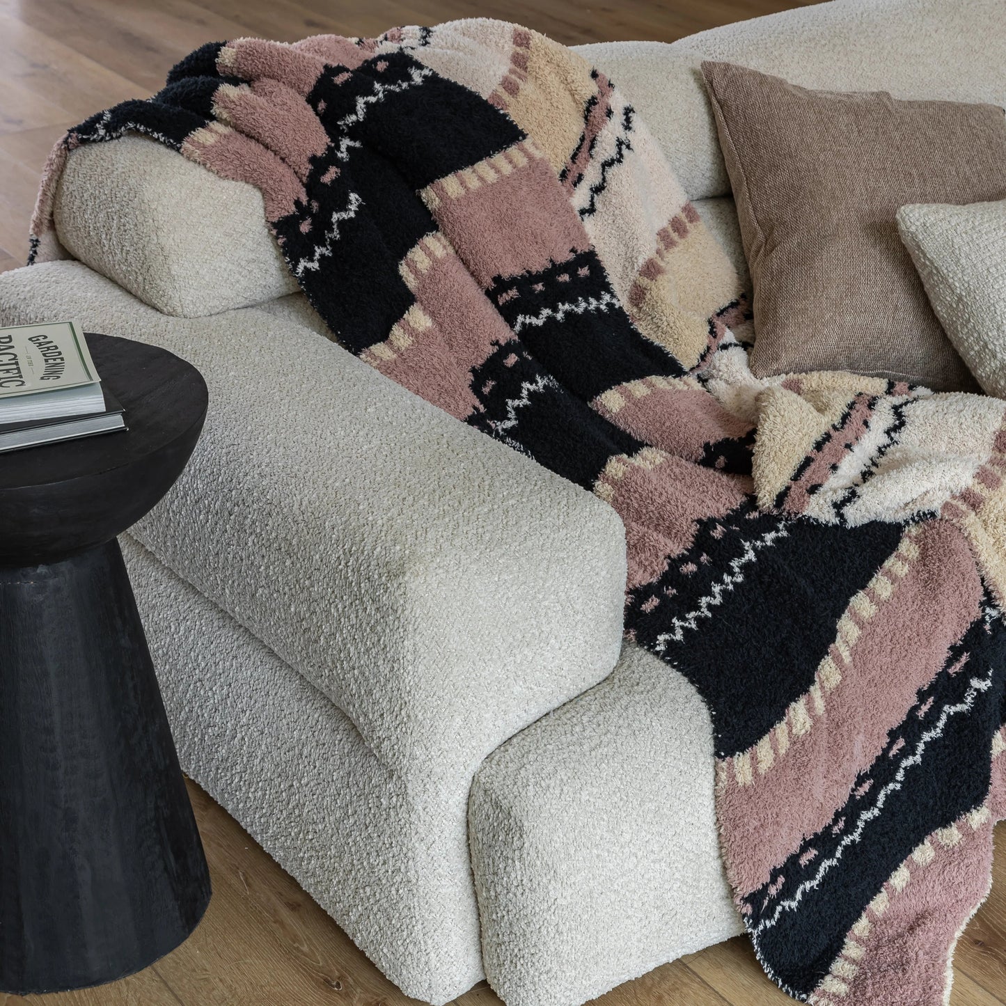 Desert Sunset Geometric Print Extended Throw