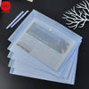 A4 Transparent File Bag Folder Plastic Envelopes Clear File Folders Document Organizers With Snap Button School Office Supplies