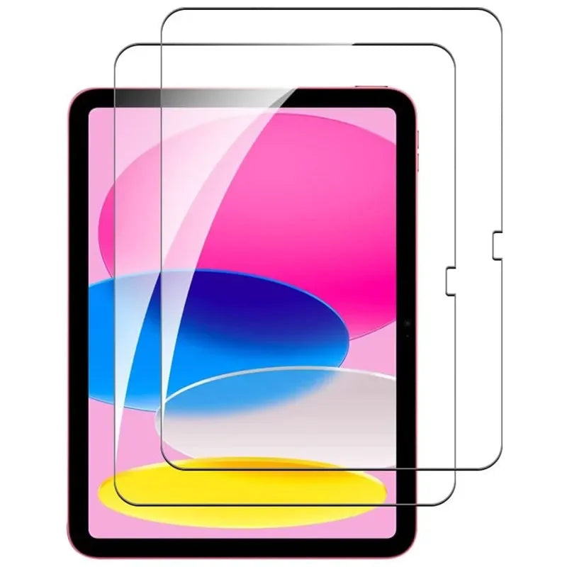 2PCS Glass Screen Protector Tablet Case Ipad 10Th Generation 11Th 10.9 Inch 2025 Ipad A16 A3354 A3355 A2696 A2757 Gen Cover