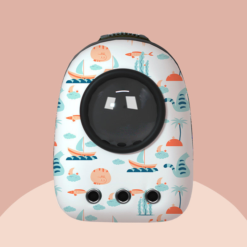 Space Capsule Pet Backpack – Breathable Transparent Cat & Dog Carrier (4 Styles)