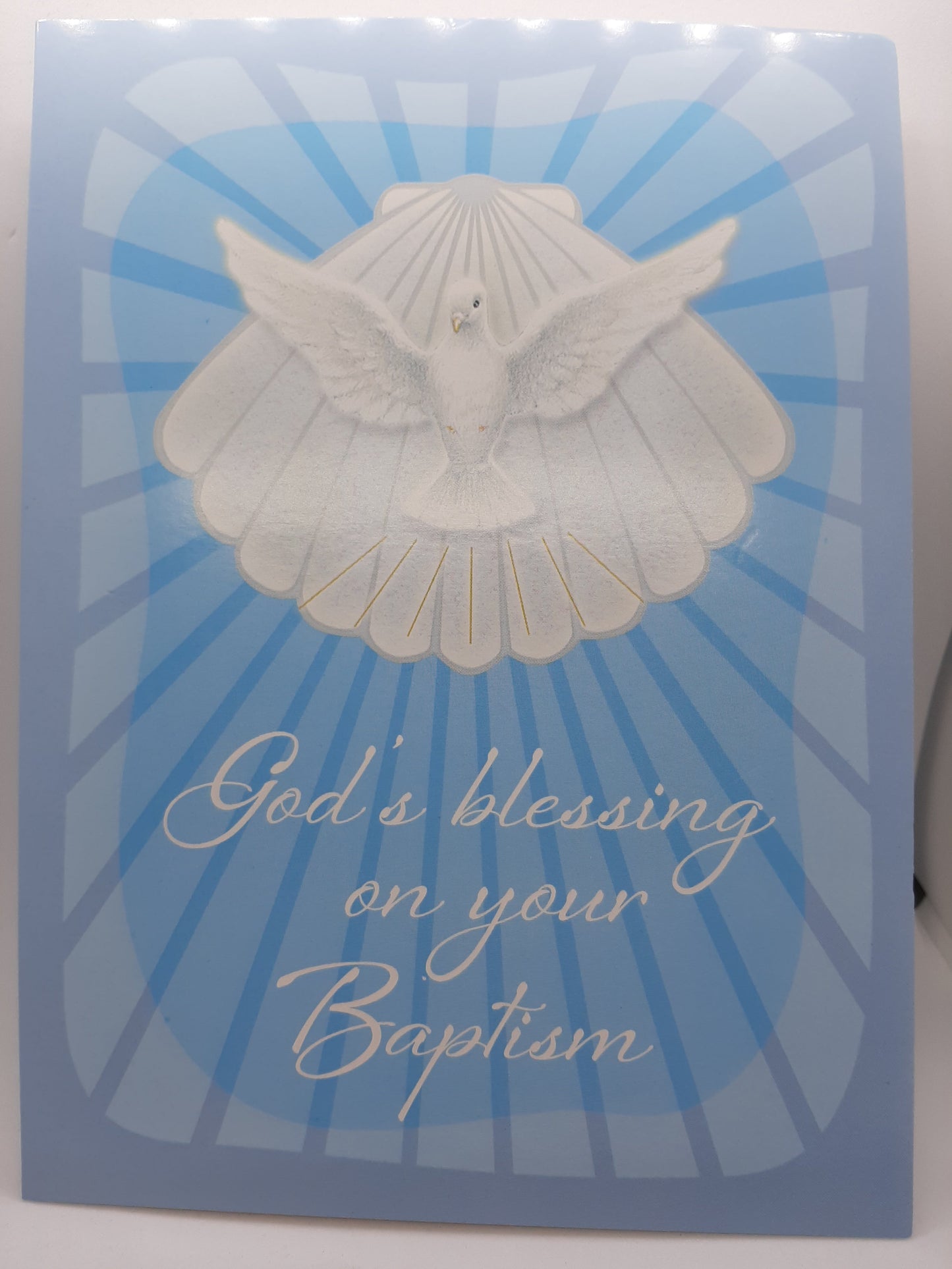 God's Blessing Baptism Card