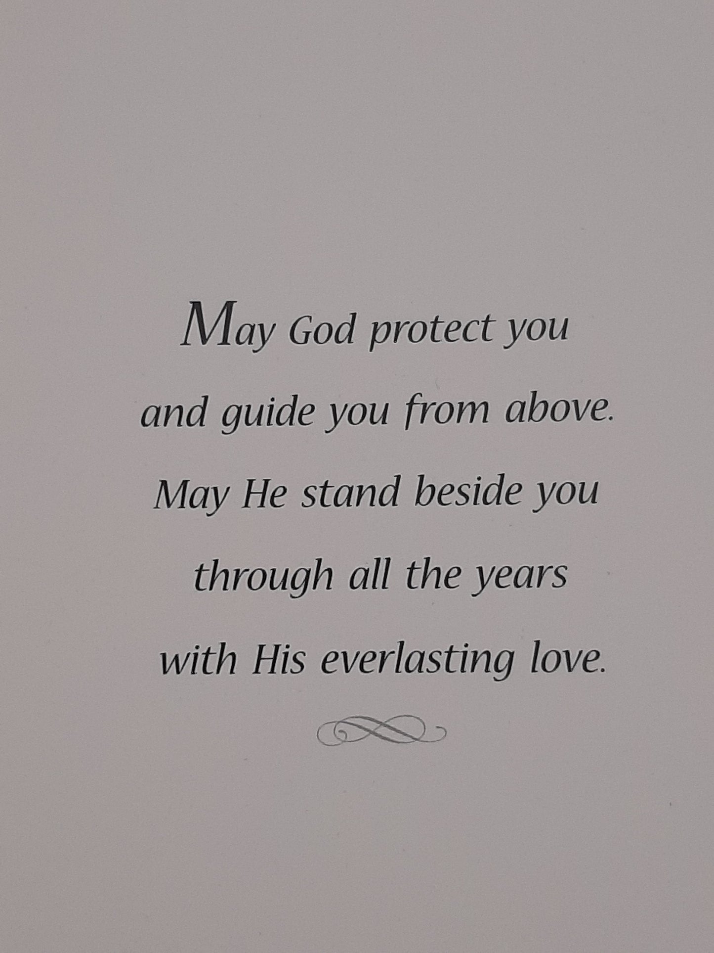 God's Blessing Baptism Card