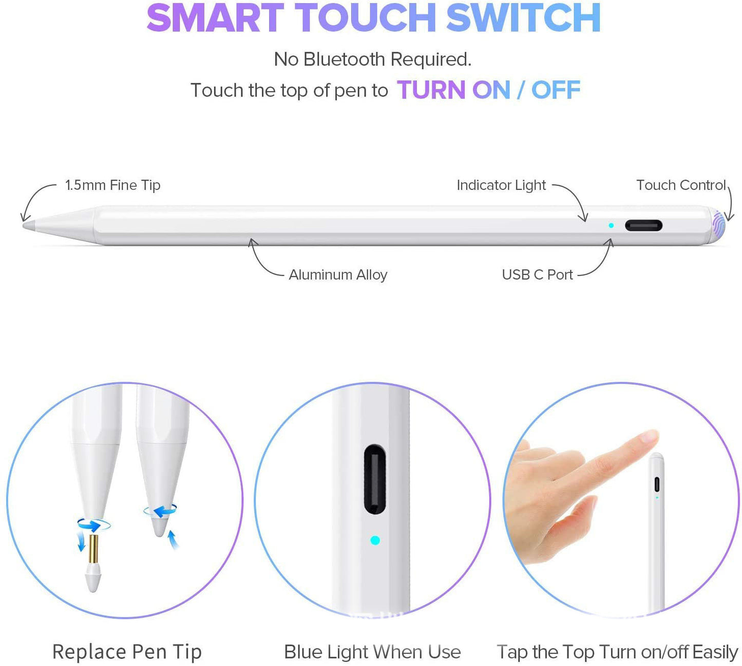 Compatible iPad Pencil, Dedicated Active Capacitive Pen Tablet Touch Screen Touch Touch Painting Stylus