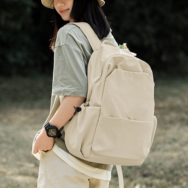 Mori Leisure Backpack – Lightweight Oxford School & College Bag | Khaki, Black, Green | 15.6"
