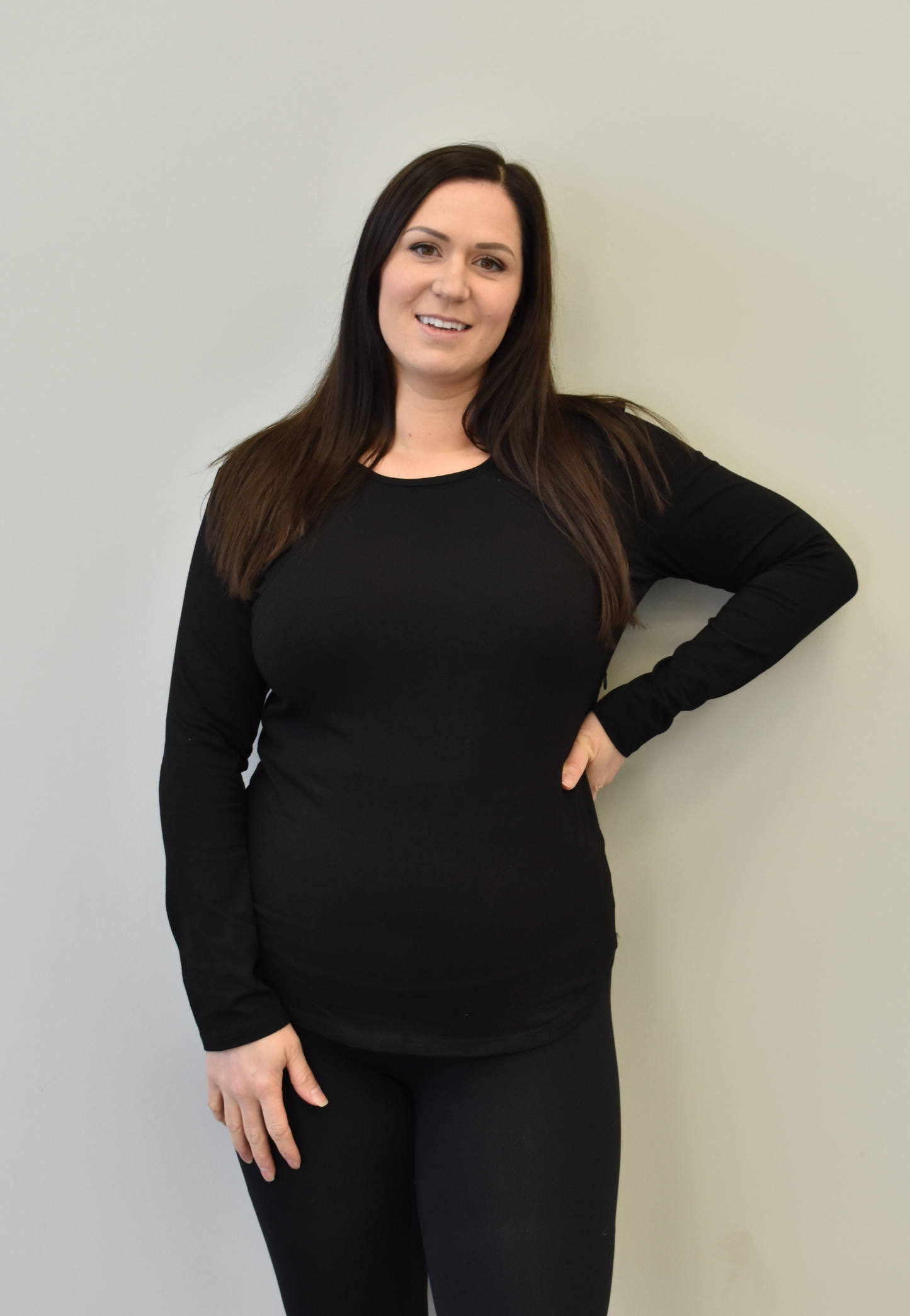 Zoe Zipper Long Sleeve Nursing Top
