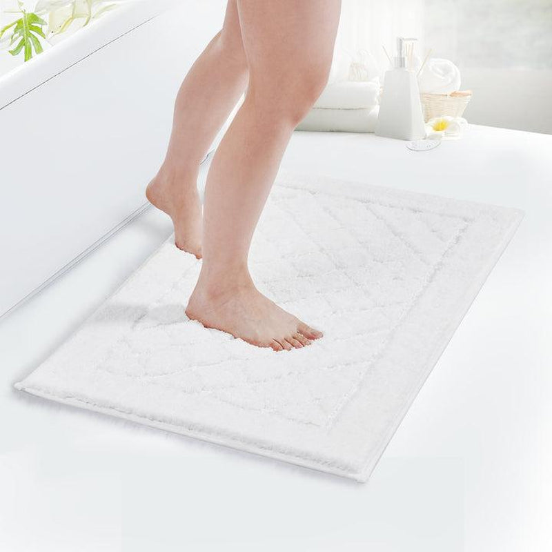 Deconovo Bath Rug (High-Density, Tufted Fibers), Extra Soft and Absorbent Shaggy Bathroom Mat Rugs, Machine Washable, Non-Slip Plush Carpet Runner for Tub, Shower and Bath Room, Suitable for Pet Mat