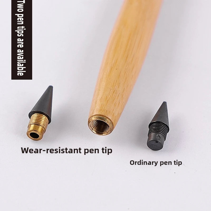Wooden Eternal Pencil No Sharpening Unbreakable for Kids Endless Writing Sketching Art Office School Supplies Stationery