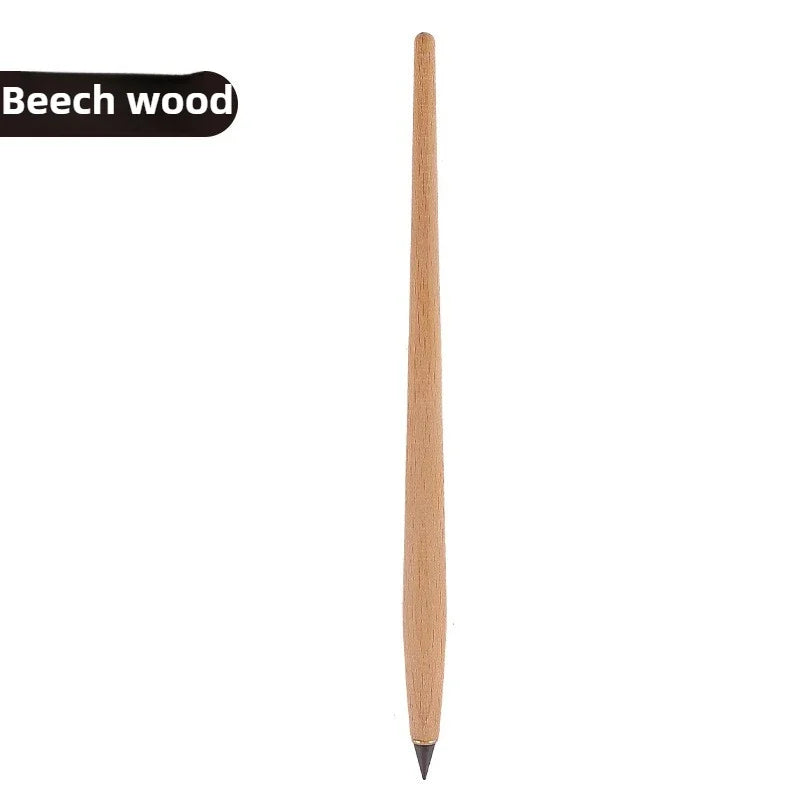 Wooden Eternal Pencil No Sharpening Unbreakable for Kids Endless Writing Sketching Art Office School Supplies Stationery