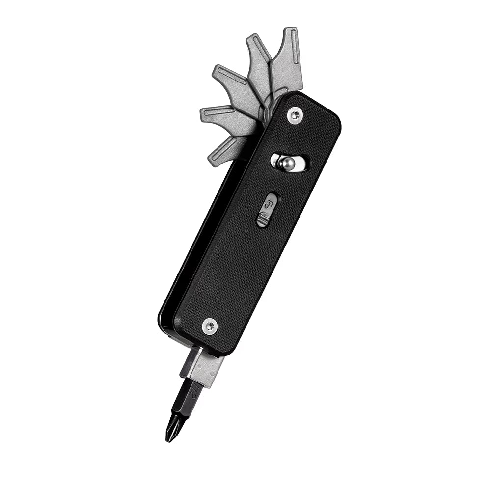 S503G Flex Companion Tool Modular Design and Customizable Pocket Tool, Preinstalled with 8 Essential Tools (1/4" Bit Drive