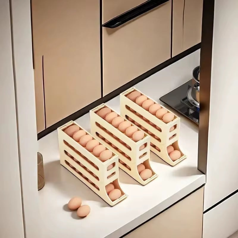 Kitchen Egg Box Storage Box Refrigerator Large Capacity Egg Storage Box Container Refrigerator Egg Organizer