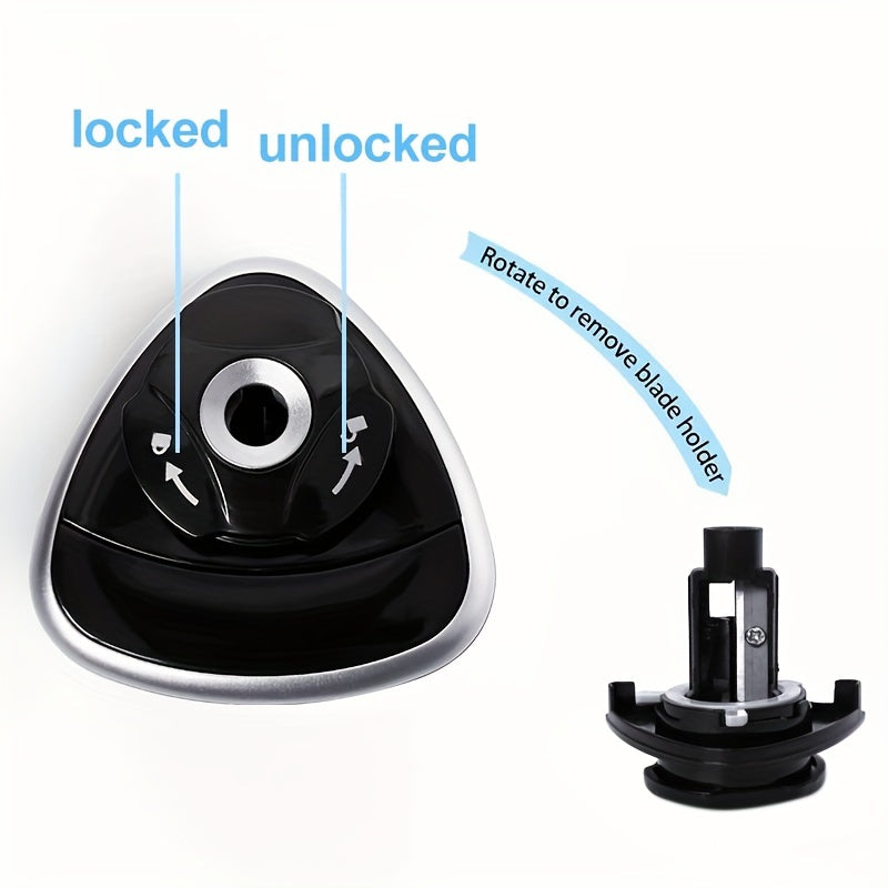 Sleek Black Design| Sleek Black Electric Pencil Sharpener with Auto-Stop Feature - Desktop Automatic Sharpening, No Battery Needed, Perfect for Office & Home Use, Office Stationery|Modern Sharpener|Easy Cleanup Sharpener