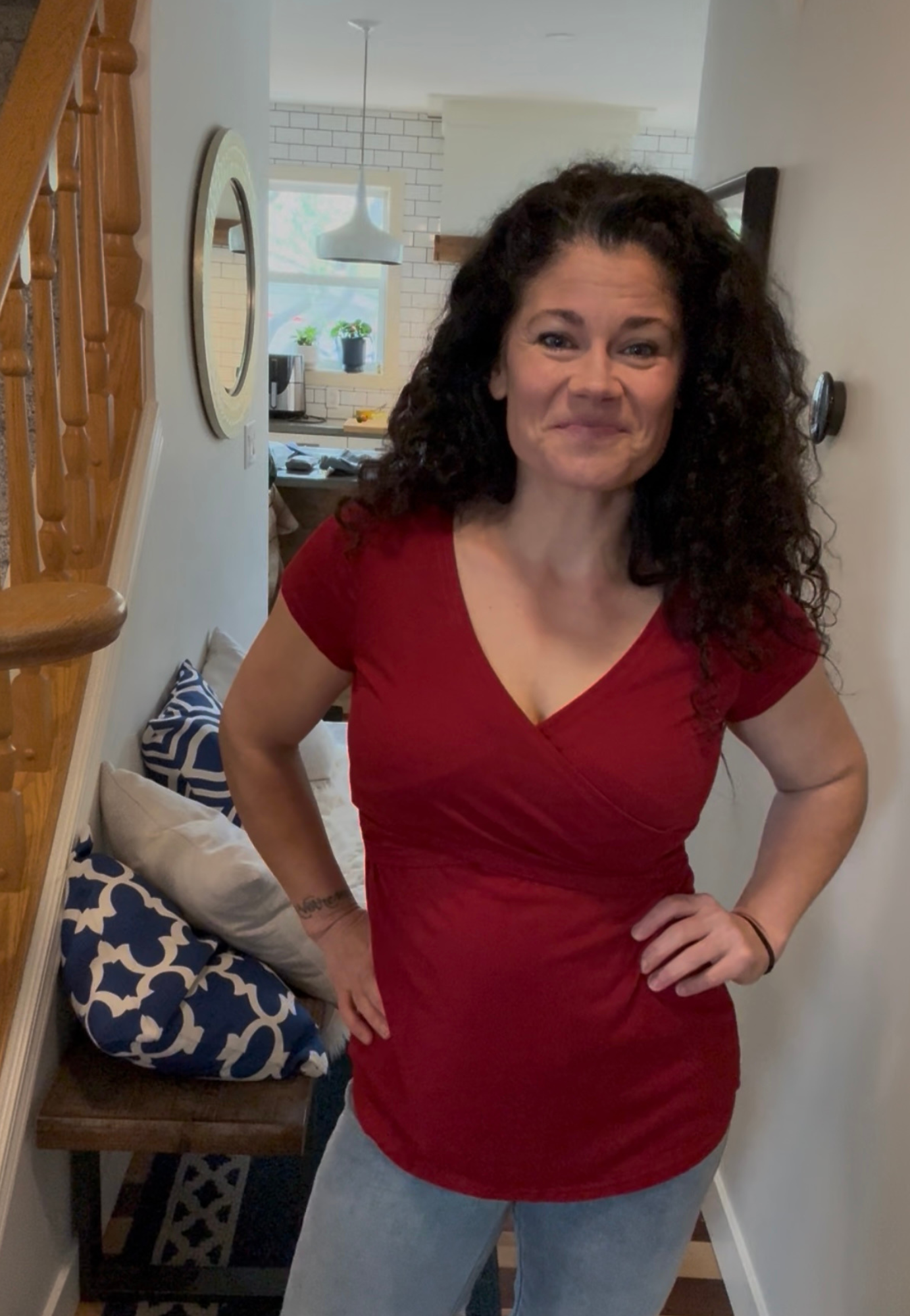 Crossover Maternity and Nursing Tee Shirt
