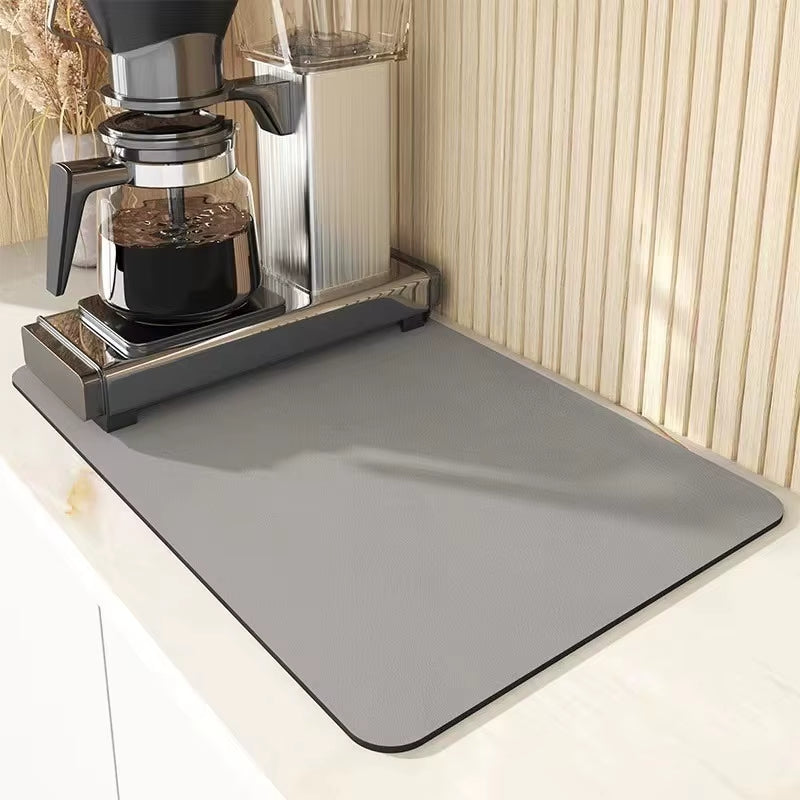 Super Absorbent Kitchen Tableware Impermeable Drainage Mat Coffee Dish Drying Mat Heat Insulation Non-Slip Pad Tableware Mats
