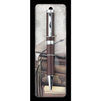 Brown Leather Graduation Pen - for Boys