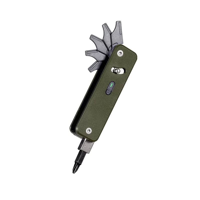 S503G Flex Companion Tool Modular Design and Customizable Pocket Tool, Preinstalled with 8 Essential Tools (1/4" Bit Drive