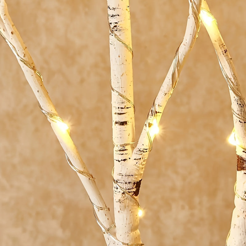 [Luminous Birch Light] Luminous 1pc Birch Branch Decorative Light | Battery Powered Simulated Artificial Branches for Indoor, Wedding, Party, Home Decoration Festivals
