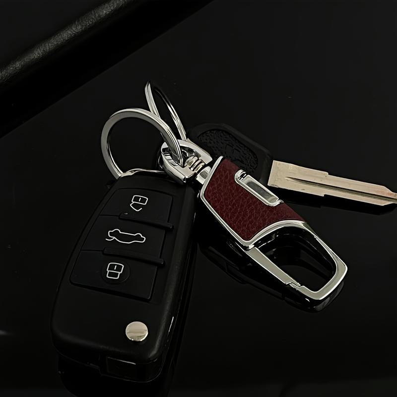 3-Pcs Stainless Steel Keychain with Detachable Key Rings,Car Keys Keychains, Parking Keys Practical Stylish Accessory for Men Women