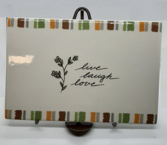 Love, Love, Laugh Plaque
