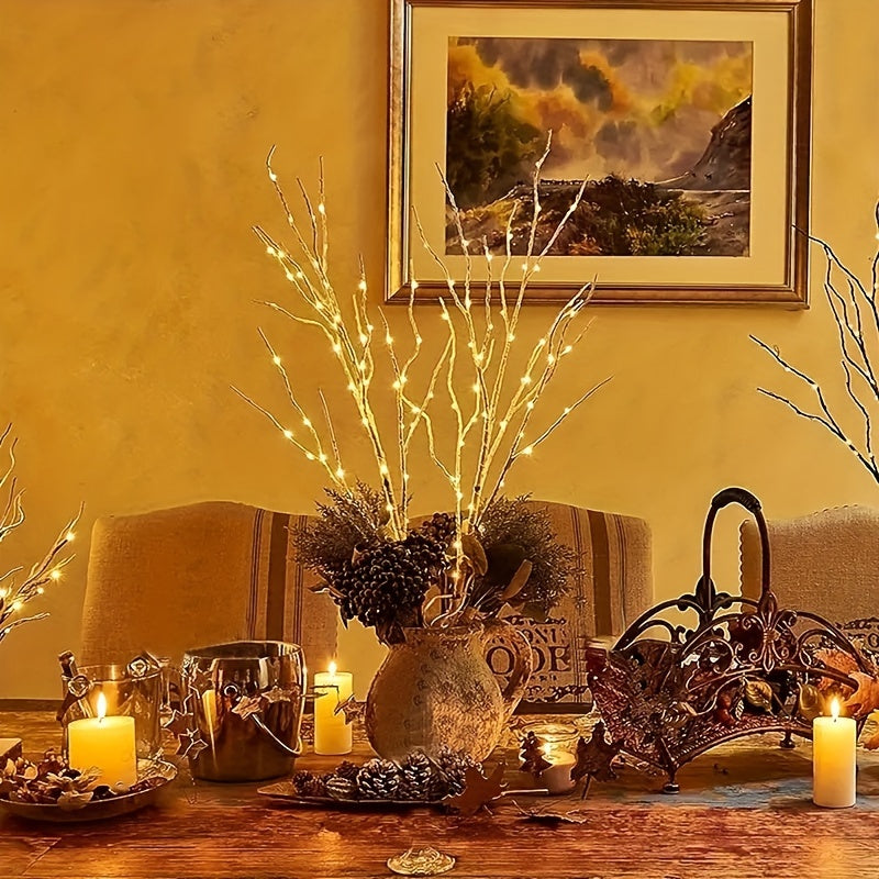 [Luminous Birch Light] Luminous 1pc Birch Branch Decorative Light | Battery Powered Simulated Artificial Branches for Indoor, Wedding, Party, Home Decoration Festivals