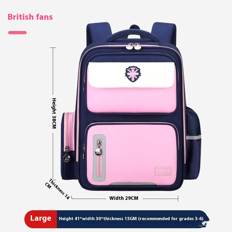 PIKBEAR Waterproof Kids School Backpack – Ergonomic Burden-Relief Bag for Primary School Students