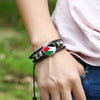World Flag Bracelet Woven Twisted
