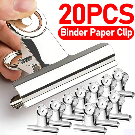 Stainless Steel Metal Binders Multifunctional Paper Clips Clamp for Food Bag Pictures Photos Home Kitchen Office School Supplies