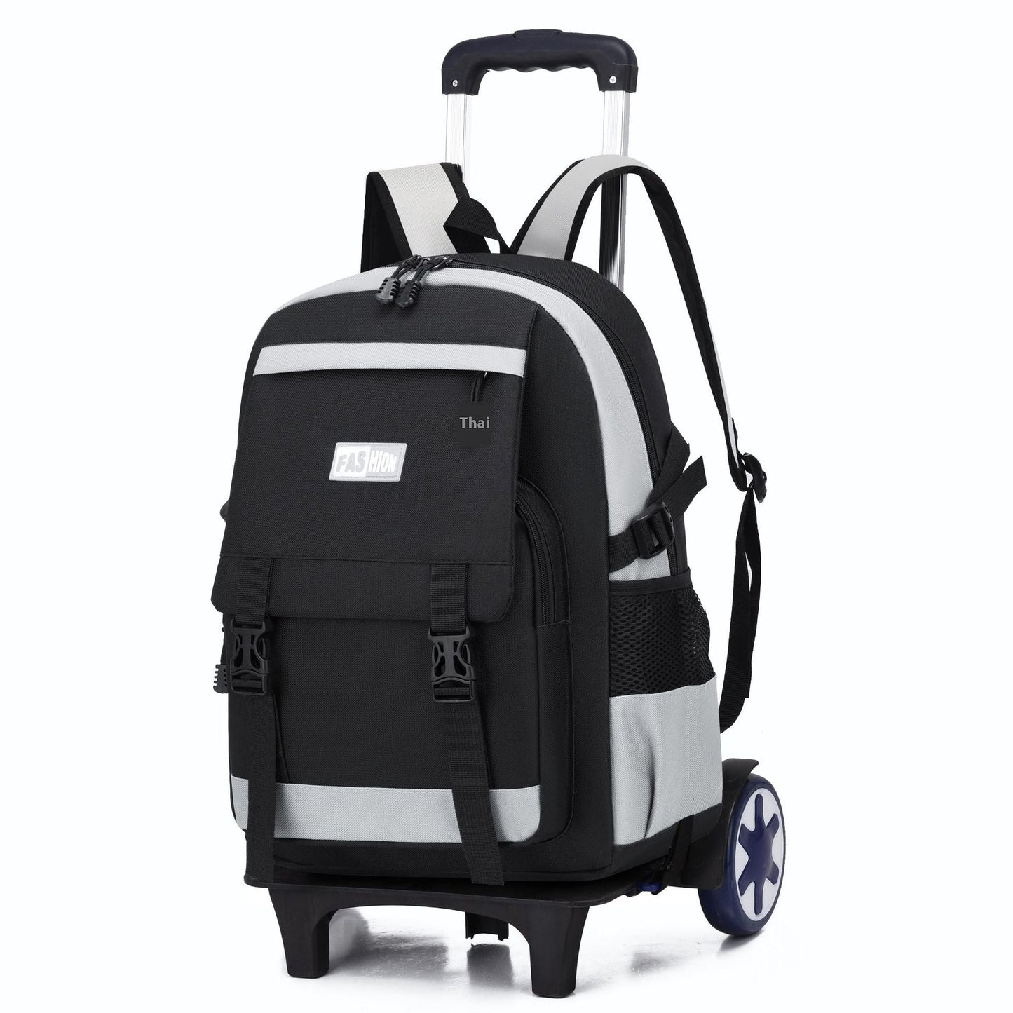Kids Large Capacity Trolley School Backpack with Wheels – Primary School Pull Rod Bag