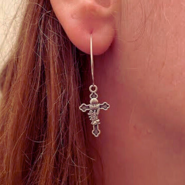 First Communion Cross Earrings