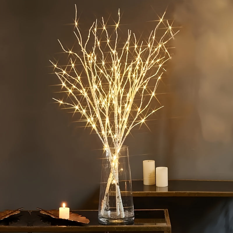 [Luminous Birch Light] Luminous 1pc Birch Branch Decorative Light | Battery Powered Simulated Artificial Branches for Indoor, Wedding, Party, Home Decoration Festivals