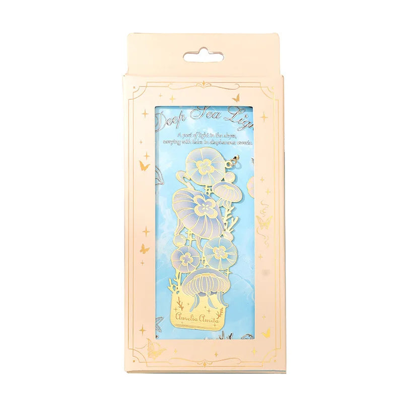 Hollow Metal Bookmark Ocean-Themed Metal Bookmark Creative Bookmark Unique For Art Enthusiasts School Supplies Reading