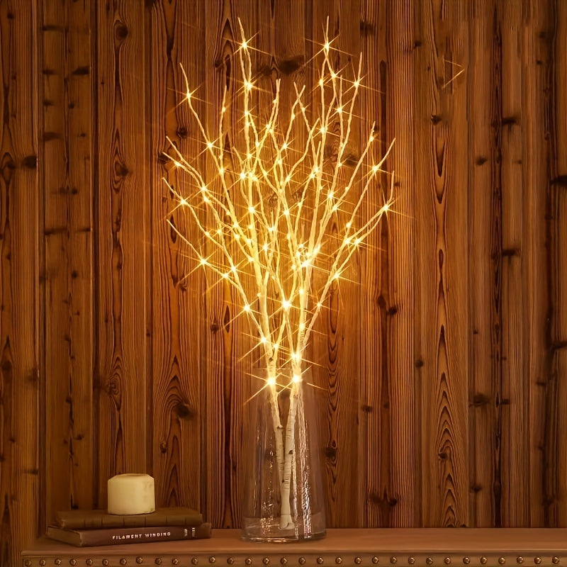 [Luminous Birch Light] Luminous 1pc Birch Branch Decorative Light | Battery Powered Simulated Artificial Branches for Indoor, Wedding, Party, Home Decoration Festivals
