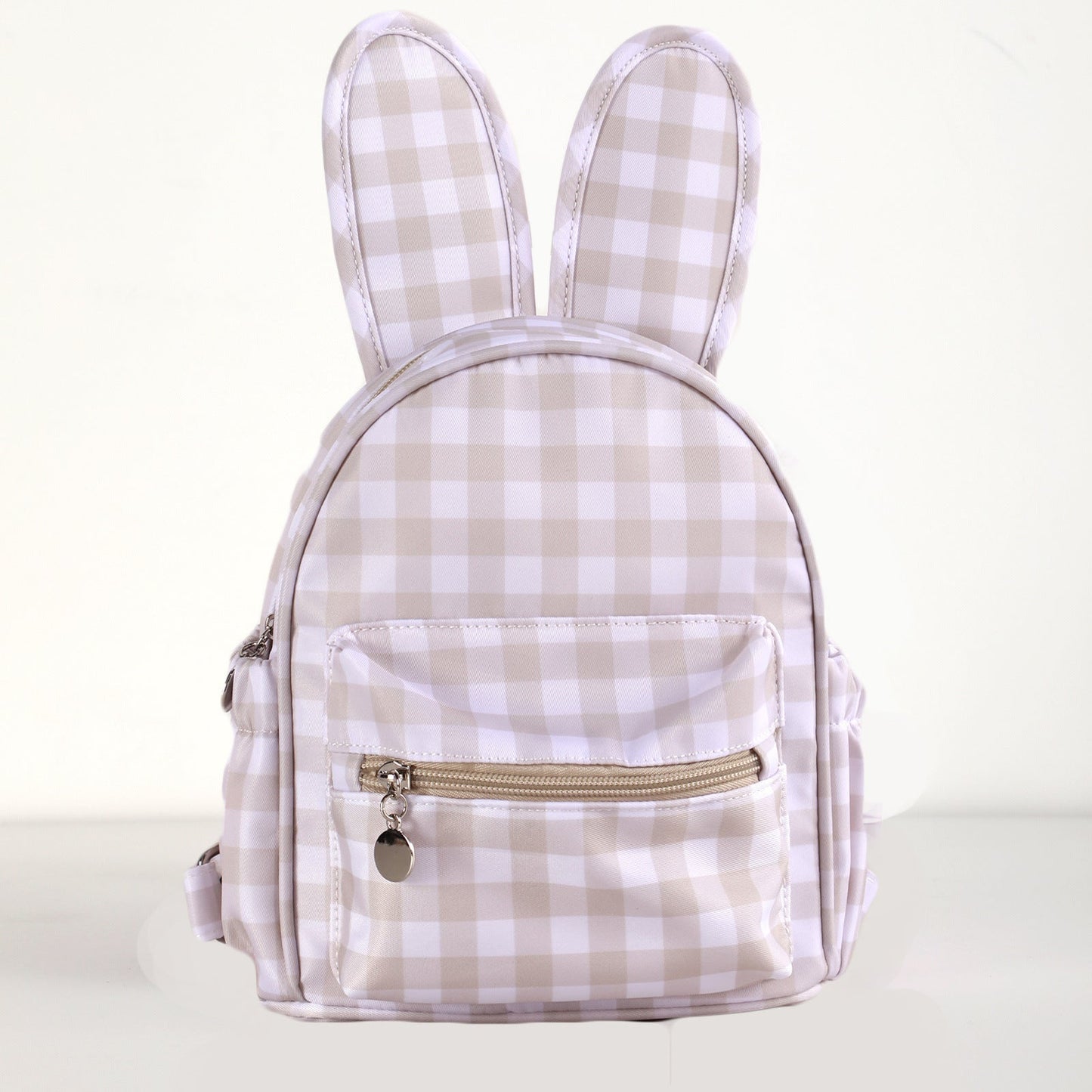 Gingham Bunny Ear Mini Backpack – Cute Plaid Bag for Girls (4 Colours)