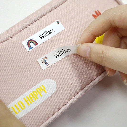 4.6*1.2CM Custom Name Stickers, Personalized Name Labels For Kids, Back To School Supply For Kids, Waterproof Custom Name Tags