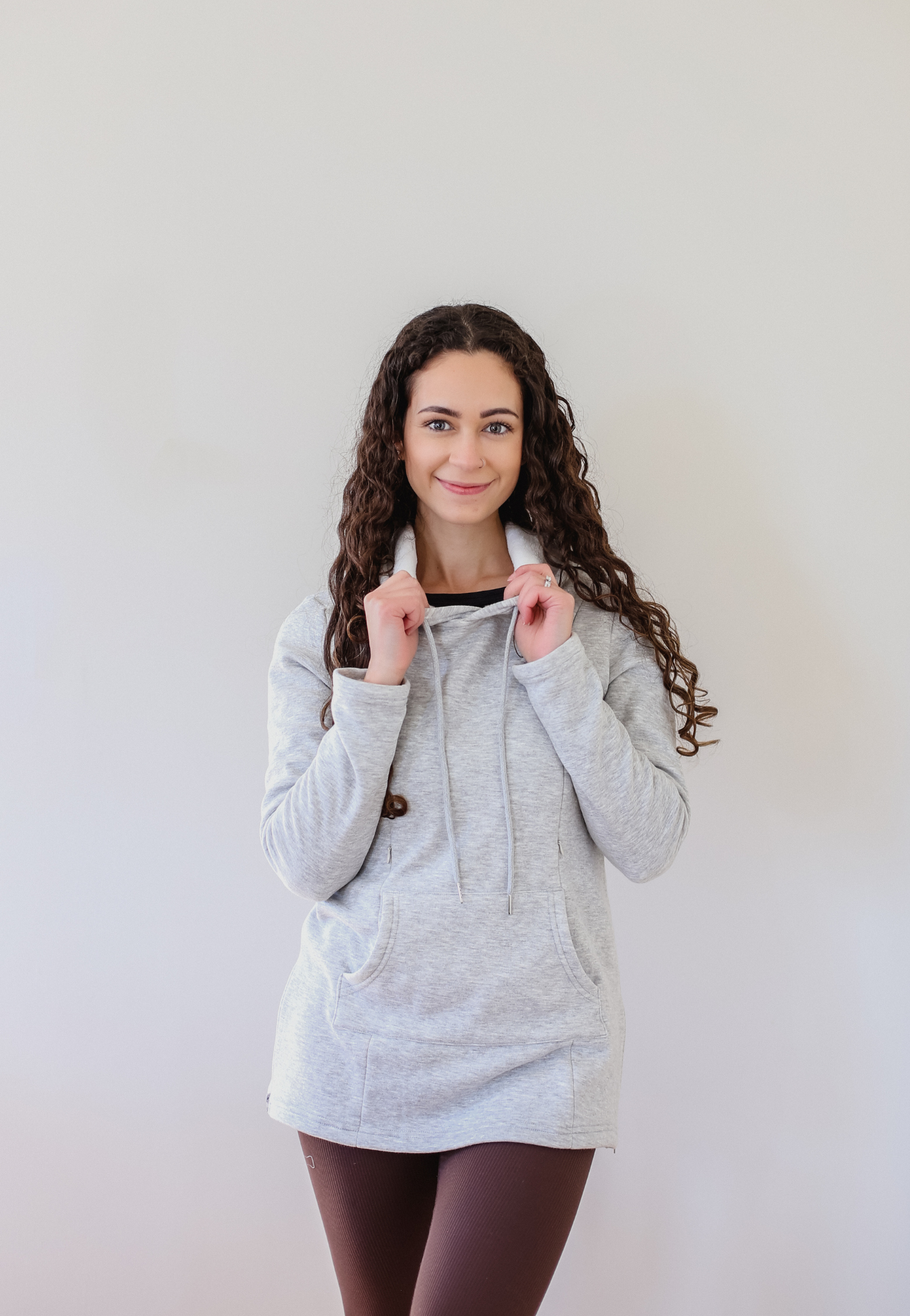 Frankie Fleece Lined Maternity and Nursing Hoodie