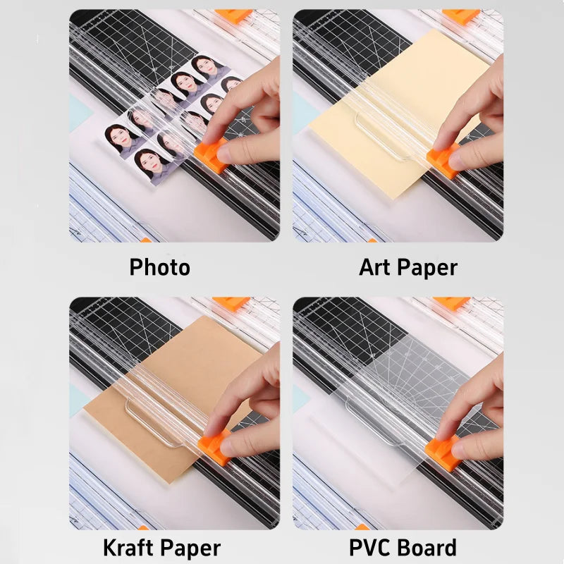 Double Direction Portable Paper Cutter,A3 A4 A5 Photo Paper Trimmer School Office Student Handbook Making Stationery Supplies
