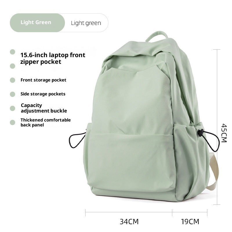Mori Leisure Backpack – Lightweight Oxford School & College Bag | Khaki, Black, Green | 15.6"