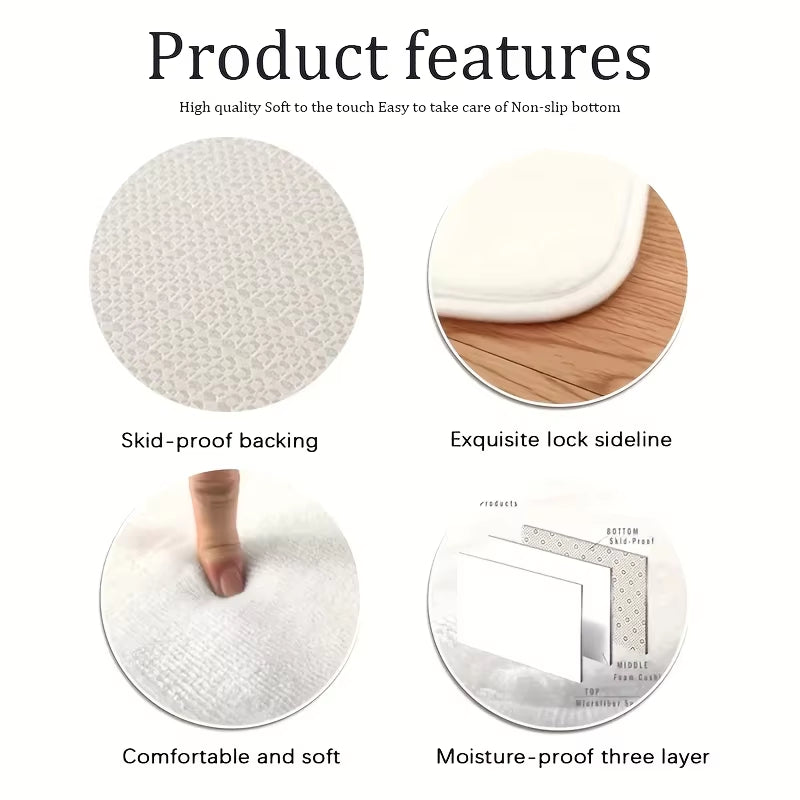 1/2PCS Bohemian Kitchen Floor Mats Anti-Slip Washable Bathroom Bathroom Door Mats Hallway Aisle Floor Mats Home Decoration